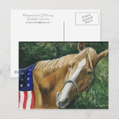 "Patriottische paarden" Kunstreproductie-Briefkaar Briefkaart (Voorkant / Achterkant)