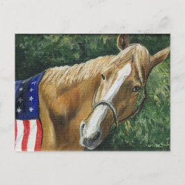 "Patriottische paarden" Kunstreproductie-Briefkaar Briefkaart