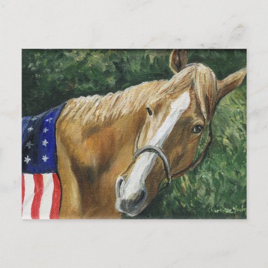 "Patriottische paarden" Kunstreproductie-Briefkaar Briefkaart (Voorkant)