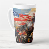 Patriottische paarden latte mok (Linkerhoek)