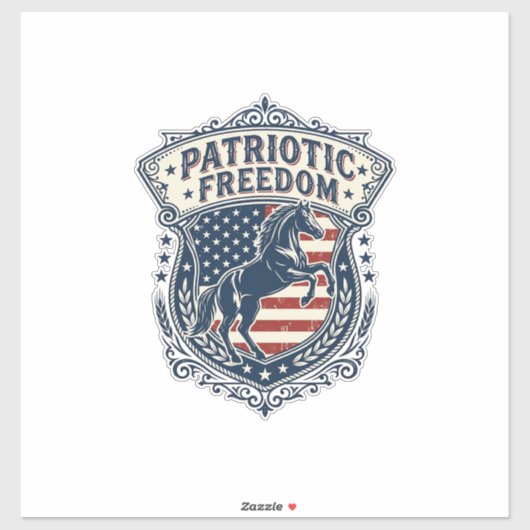 Patriottische paardenranch Moeder vector grafische Sticker (Vel)