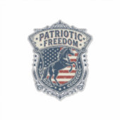 Patriottische paardenranch Moeder vector grafische Sticker (Voorkant)