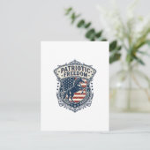 Patriottische paardenranch Moeder Vector Graphic T Briefkaart (Staand voorkant)