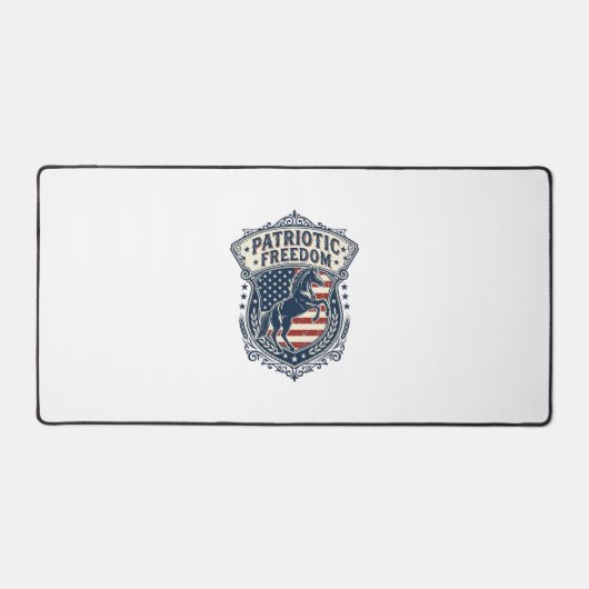 Patriottische paardenranch Moeder Vector Graphic T Bureaumat (Voorkant)