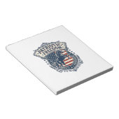Patriottische paardenranch Moeder Vector Graphic T Notitieblok (Schuin)