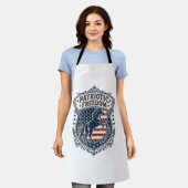 Patriottische paardenranch Moeder Vector Graphic T Schort (Gedragen)