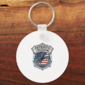 Patriottische paardenranch Moeder Vector Graphic T Sleutelhanger (Voorkant)