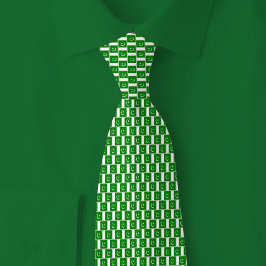 Patriottische Pakistaanse Vlag Stenenpatroon Heren Stropdas