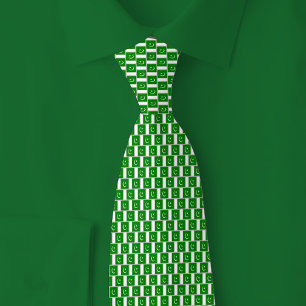 Patriottische Pakistaanse Vlag Stenenpatroon Heren Stropdas
