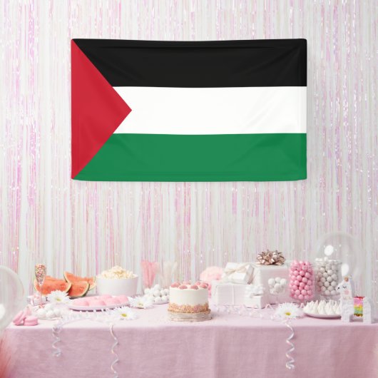 Patriottische Palestijnse Banner voor binnen of bu (Feest)