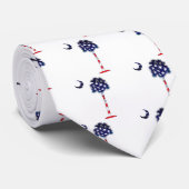 Patriottische palmetto-boom stropdas (Opgerold)