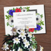 Patriottische Panda Anemone Wedding Accommodatie K Informatiekaartje