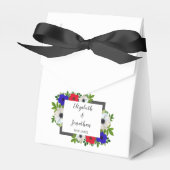 Patriottische Panda Anemone Wedding Bedankdoosjes (Voorkant Zijde)