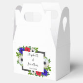 Patriottische Panda Anemone Wedding Bedankdoosjes (Geopend)