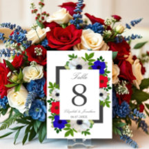 Patriottische Panda Anemone Wedding