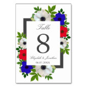 Patriottische Panda Anemone Wedding Kaart (Voorkant)