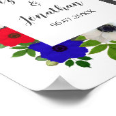 Patriottische Panda Anemone Wedding Poster (Hoek)
