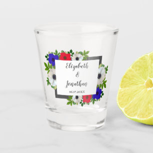 Patriottische Panda Anemone Wedding Shot Glas