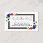 Patriottische pandanemone boekt voor Baby Kaart (Voorkant)