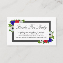 Patriottische pandanemone boekt voor Baby Kaart