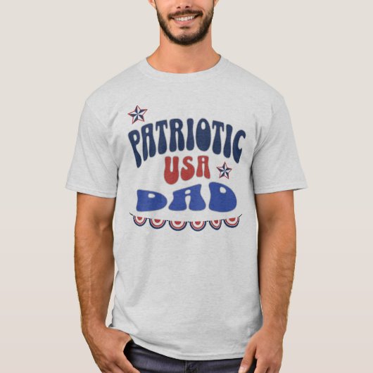 Patriottische Pap 4th of July T-Shirt, 4th of July T-shirt (Voorkant)