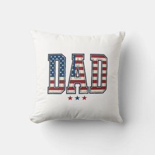 Patriottische papa Amerikaanse vlag vintage vector Kussen
