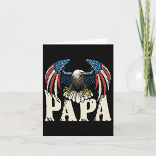 Patriottische Papa Bald Eagle Shirt Verenigde Stat Kaart