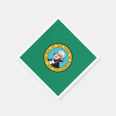 Patriottische papieren servetten met de vlag van d (Hoek)