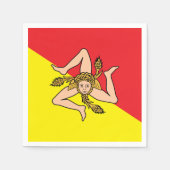 Patriottische papieren servetten met de vlag van S (Voorkant)