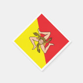 Patriottische papieren servetten met de vlag van S (Hoek)