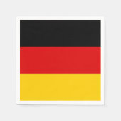 Patriottische papieren servetten met Duitse vlag (Voorkant)