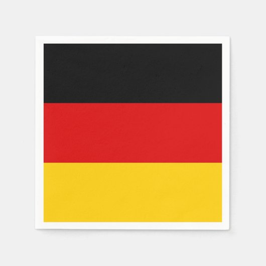 Patriottische papieren servetten met Duitse vlag (Voorkant)