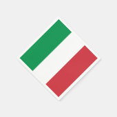 Patriottische papieren servetten met Italiaanse vl (Hoek)