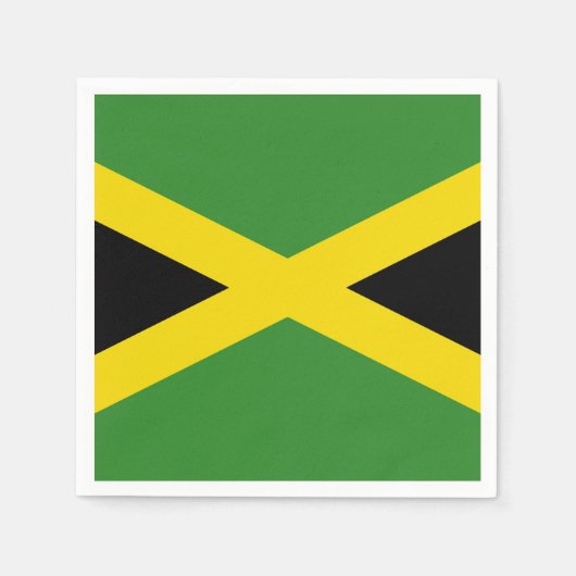 Patriottische papieren servetten met Jamaica vlag (Voorkant)