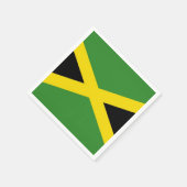 Patriottische papieren servetten met Jamaica vlag (Hoek)