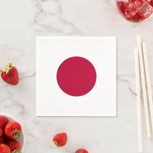 Patriottische papieren servetten met Japanse vlag (Insitu)