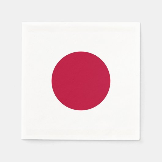 Patriottische papieren servetten met Japanse vlag (Voorkant)