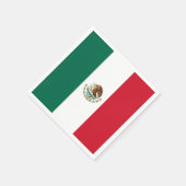Patriottische papieren servetten met Mexicaanse vl (Hoek)