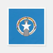 Patriottische papieren servetten met Noordelijke M (Voorkant)