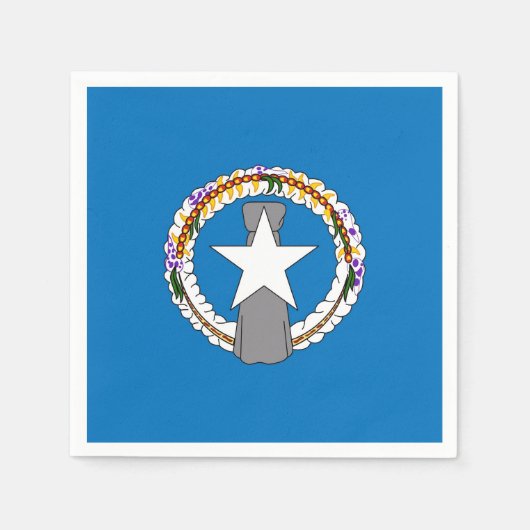 Patriottische papieren servetten met Noordelijke M (Voorkant)