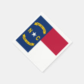 Patriottische papieren servetten met North Carolin (Hoek)