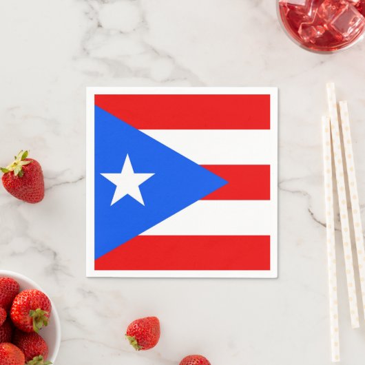 Patriottische papieren servetten met Puerto Rico v (Insitu)