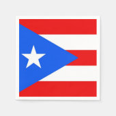 Patriottische papieren servetten met Puerto Rico v (Voorkant)