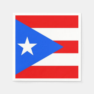 Patriottische papieren servetten met Puerto Rico v