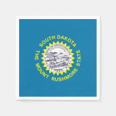 Patriottische papieren servetten met South Dakota (Voorkant)