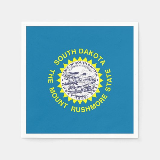 Patriottische papieren servetten met South Dakota  (Voorkant)