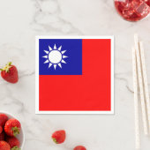 Patriottische papieren servetten met Taiwanese vla (Insitu)