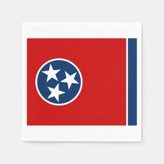 Patriottische papieren servetten met Tennessee vla (Voorkant)