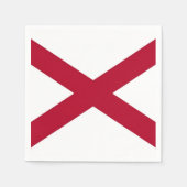 Patriottische papieren servetten met vlag van Alab (Voorkant)