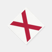 Patriottische papieren servetten met vlag van Alab (Hoek)